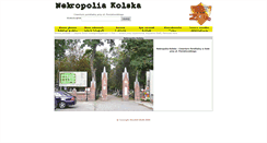 Desktop Screenshot of nekropolia.kolo.pl