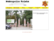 Tablet Screenshot of nekropolia.kolo.pl
